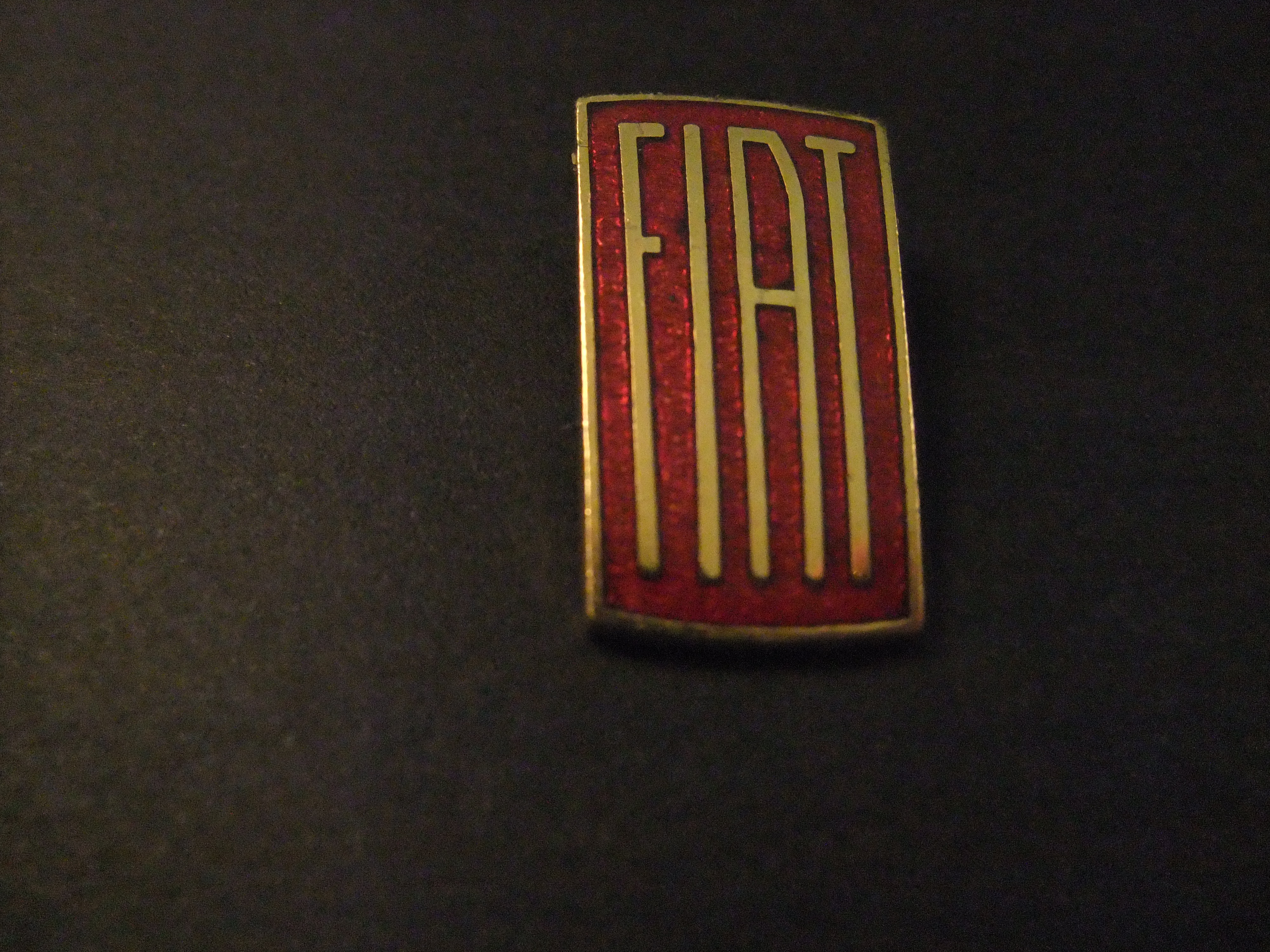 Fiat auto logo goudkleurige letters